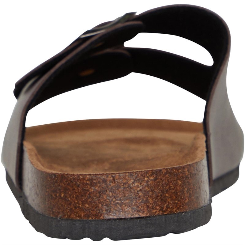 Mens Anthony Double Buckle Sandals Brown - Image 4