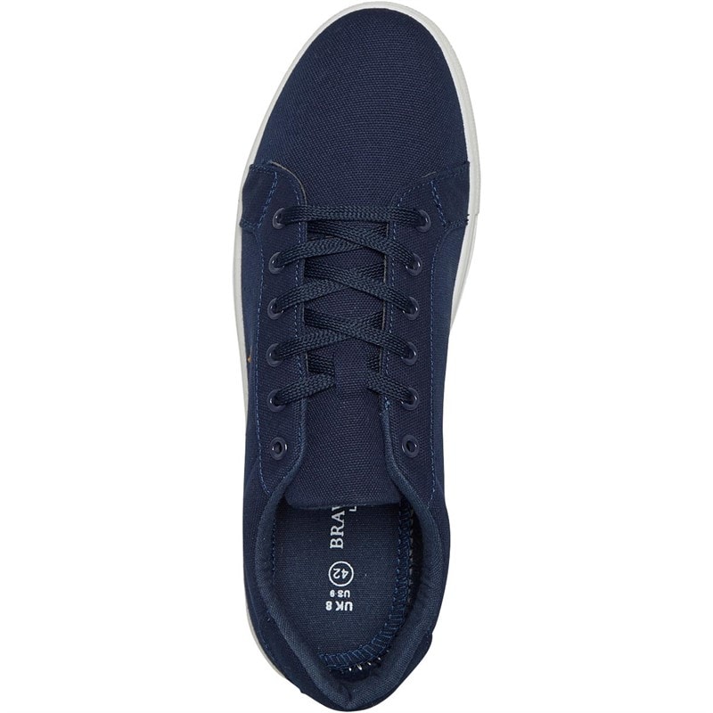 Mens Kite Eagle Canvas Pumps Navy - Image 4