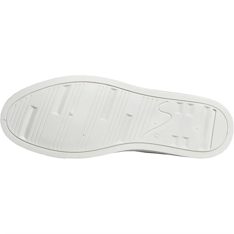 Mens Kite Eagle Canvas Pumps White Mono - Image 2