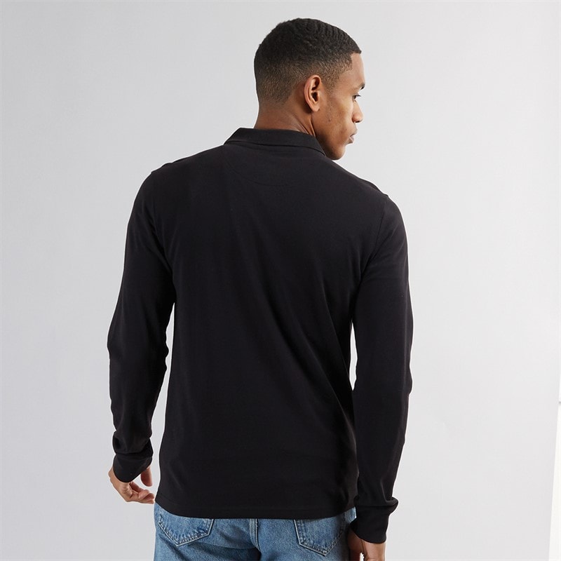 Mens Oregon Long Sleeve T-Shirt Jet Black - Image 2