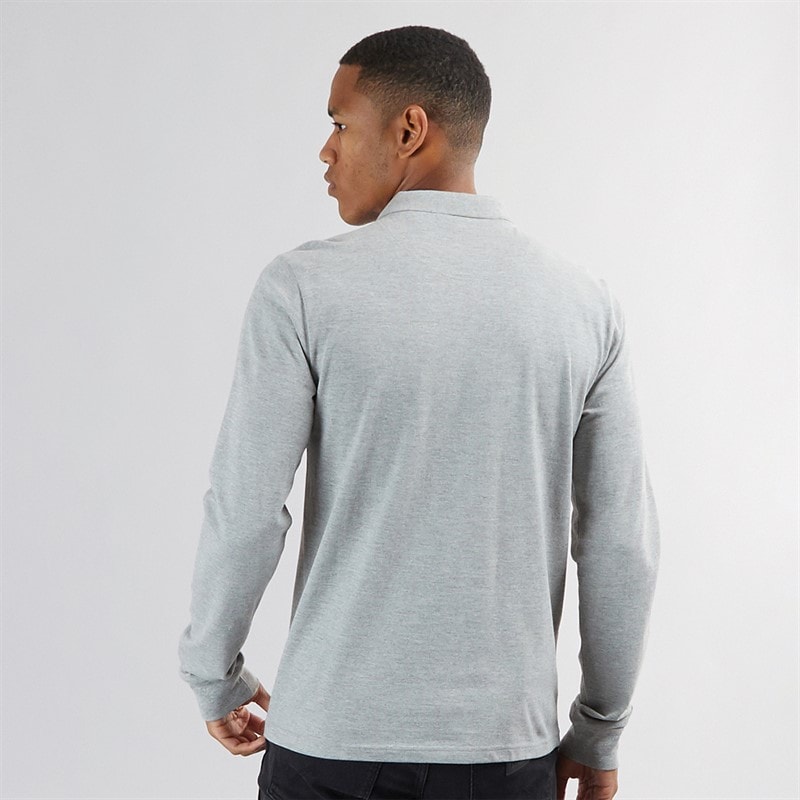 Mens Oregon Long Sleeve T-Shirt Light Grey Marl - Image 2
