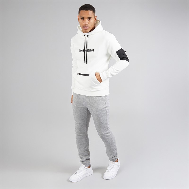 Mens Willas Joggers Light Grey Marl - Image 4