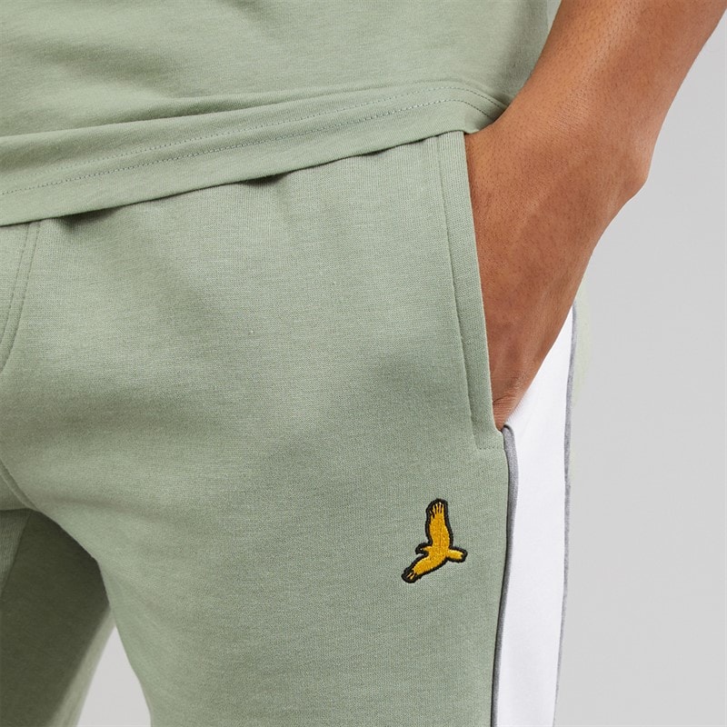Mens Rowan T-Shirt And Shorts Set Mint Green/Optic White - Image 5