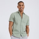 Mens Gilles Short Sleeve Shirt Mint
