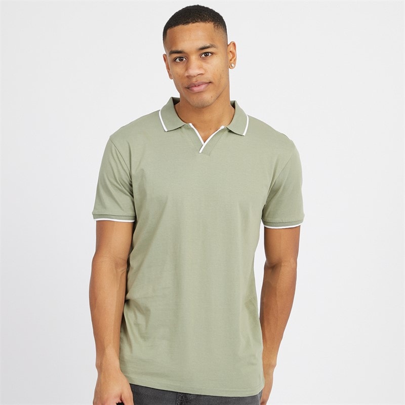 Mens Ferrat Polo Washed Sage/Optic White - Image 1
