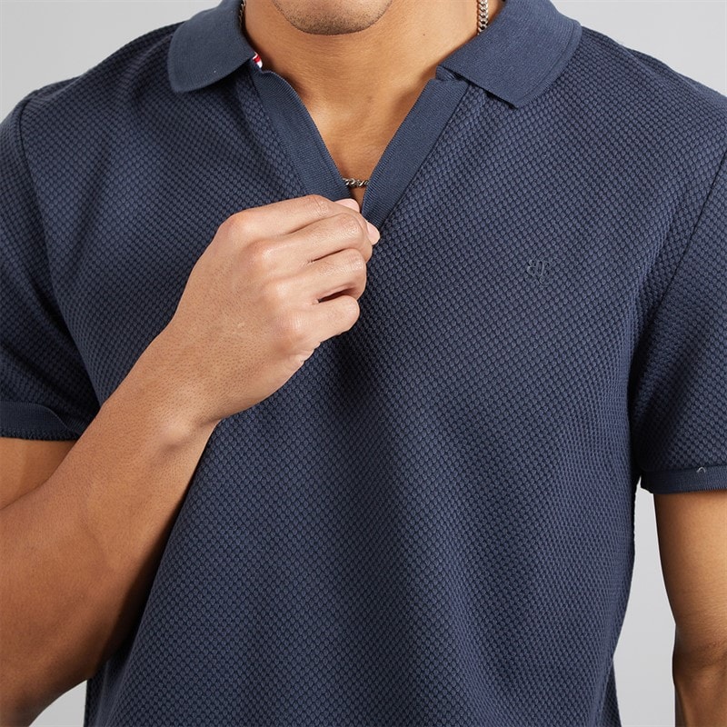 Mens Cadby Polo Shirt Navy - Image 3
