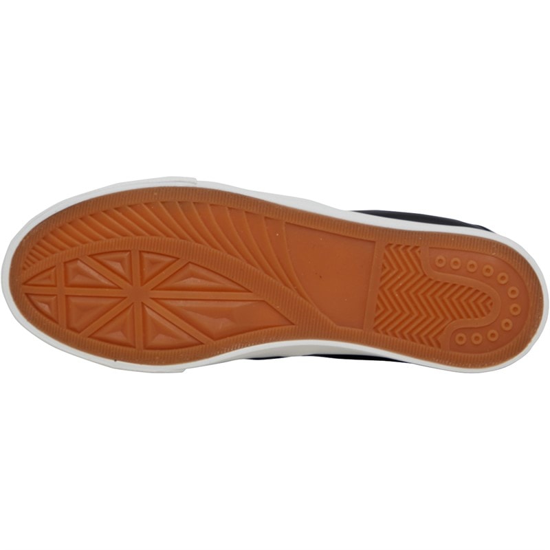 Womens Quilted Slip On Trainers Black/White - Image 2