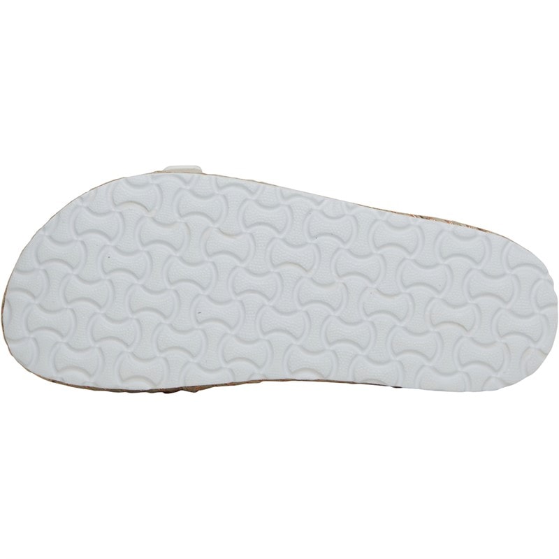 Womens Pantha Ankle Strap Platform Sandals White - Image 3