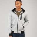 Mens Severn Zip Up Hooded Jacket Grey Grindle/Jet Black