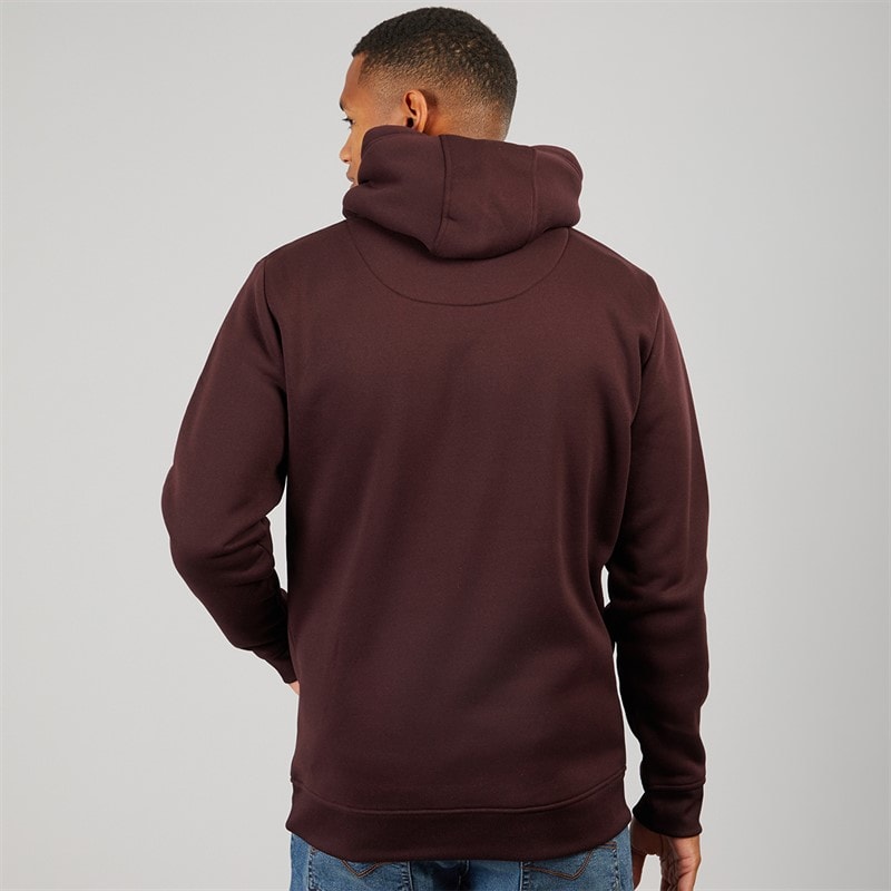 Mens Zoid Hoodie Burgundy - Image 2
