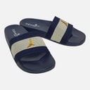 Mens Theo Eagle Slides Navy/Ecru