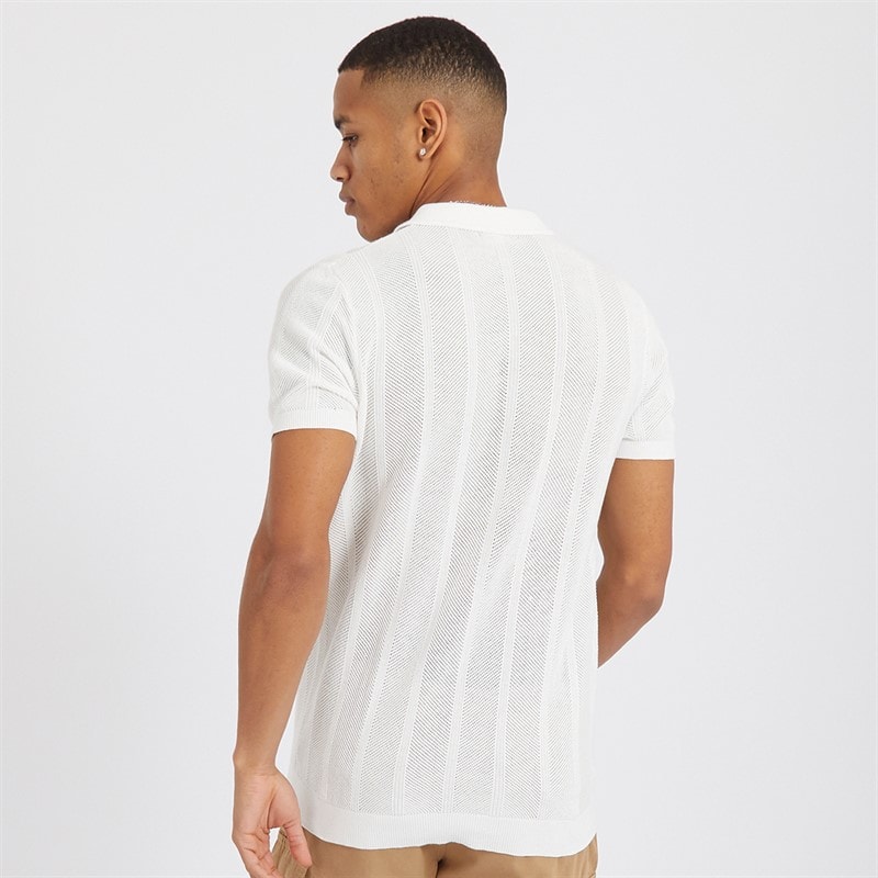 Mens Marco Shirt Ecru - Image 2