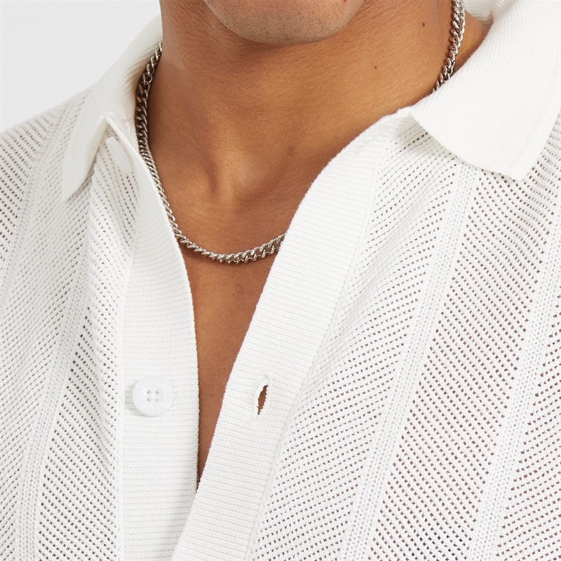 Mens Marco Shirt Ecru - Image 3