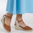 Womens Berry Wedge Espadrille Sandals Tan