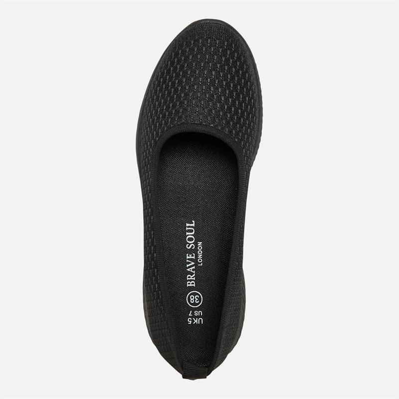 Womens Cali Slip On Shoes Black Mono - Image 4