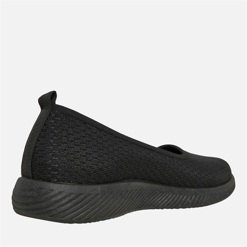 Womens Cali Slip On Shoes Black Mono - Image 5