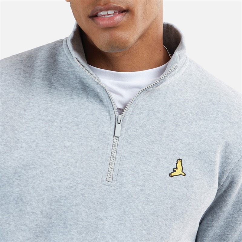 Mens Stilgar Two Pack 1/4 Zip Sweatshirts Black/Grey - Image 3