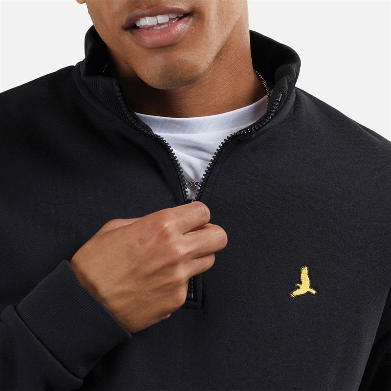 Mens Stilgar Two Pack 1/4 Zip Sweatshirts Black/Grey - Image 4