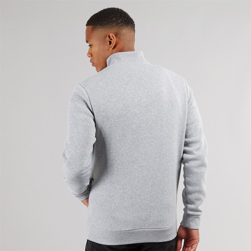 Mens Idaho Funnel Neck Jumper Light Grey Marl - Image 2