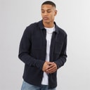 Mens Knight Button Up Long Sleeve Shirt Navy