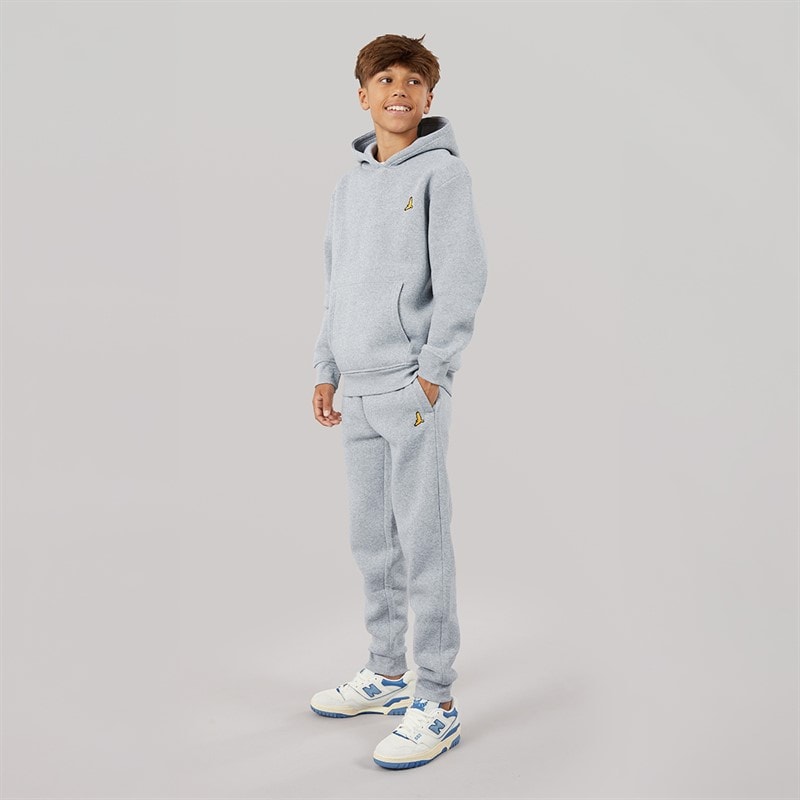 Boys Tracksuit Light Grey Marl - Image 4