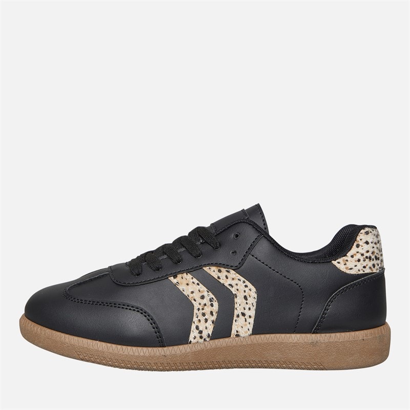 Womens Brae Soul Jayla Trainers Black/Leopard - Image 2