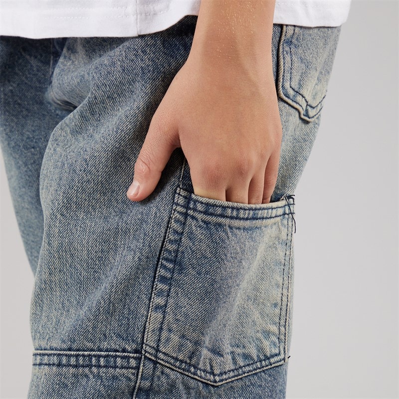 Boys Loose Fit Jeans Mid Blue - Image 3