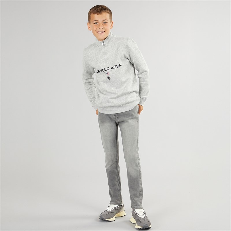 Boys Slim Fit Jeans Grey - Image 3