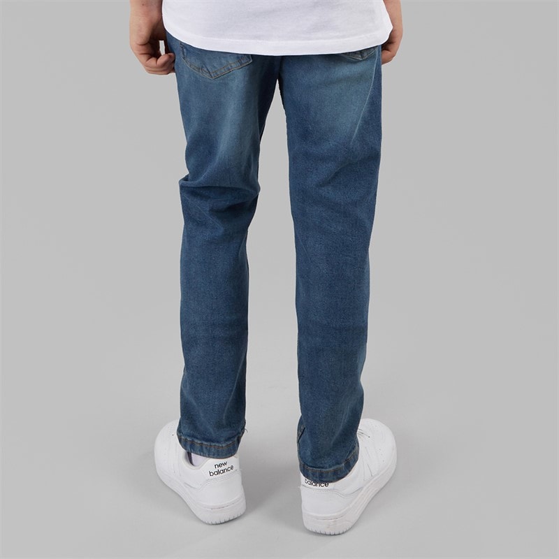 Boys Slim Fit Jeans Mid Blue - Image 2