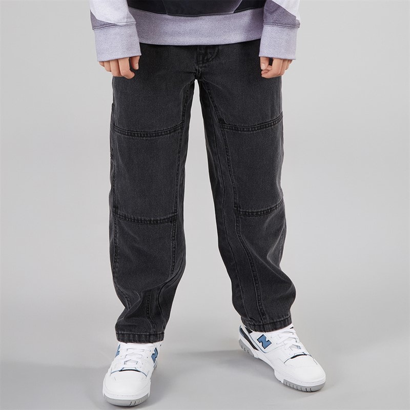 Boys Loose Fit Jeans Charcoal - Image 1