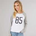 Womens Lisa Graphic T-Shirt White/Grey Marl