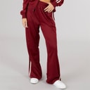 Womens Noelle Stripe Joggers Burgundy/Cream