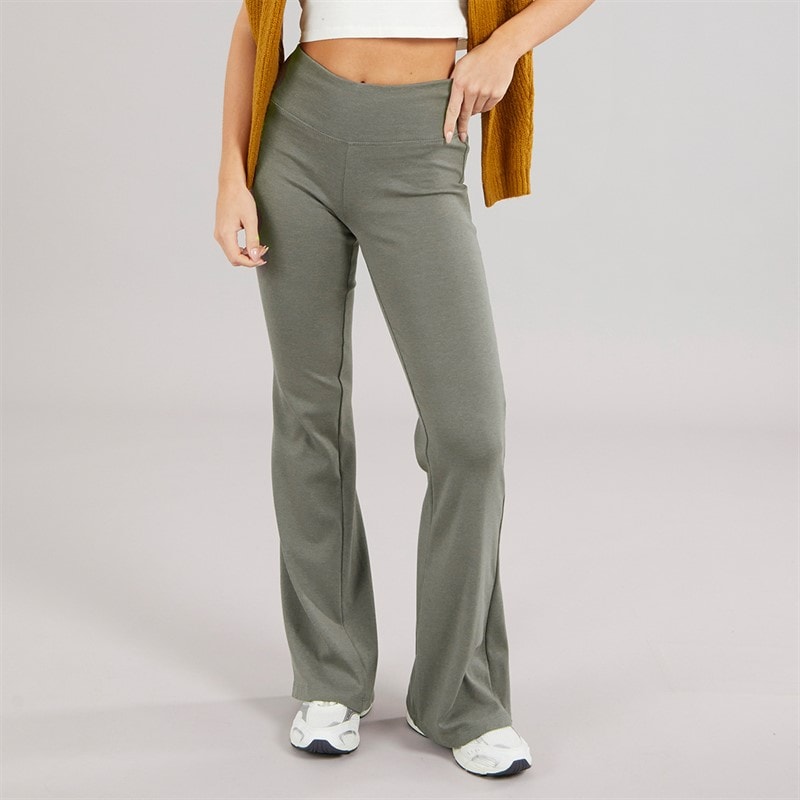 Brave Soul Womens Jane Yoga Pants Dark Grey Marl
