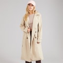 Womens Brandy Midi Trench Coat Stone