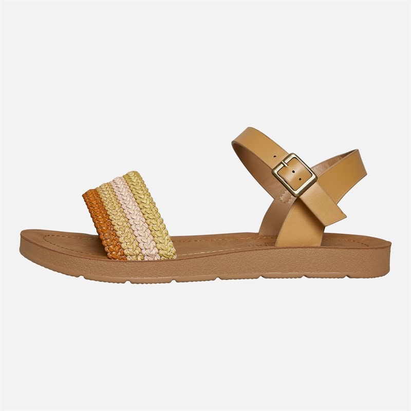 Womens Patti Ankle Strap Sandals Tan/Multi - Image 2