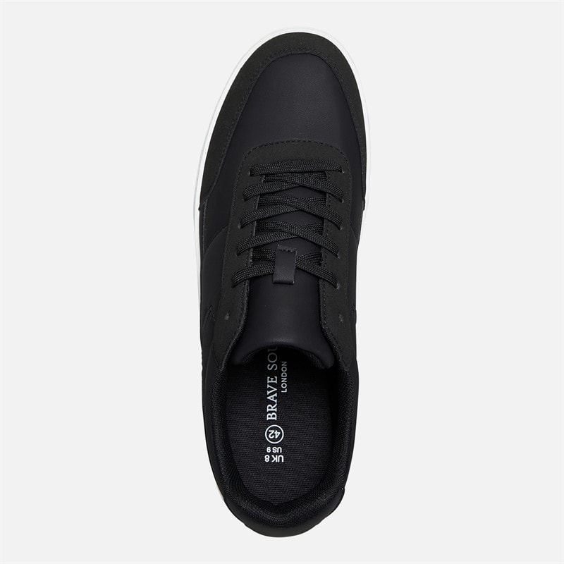 Mens Sinatra Trainers Black - Image 4