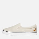 Mens Skate Eagle Slip On Canvas Pumps Stone