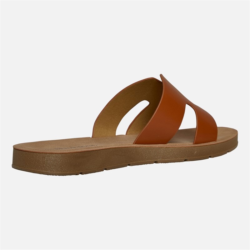 Womens Tina Sandals Tan - Image 5