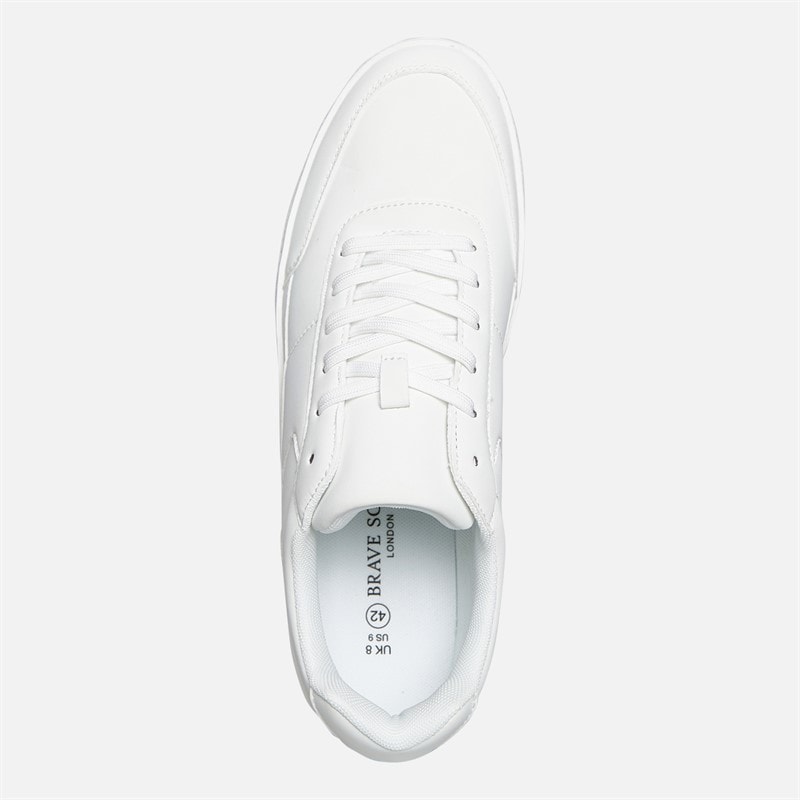 Mens Sinatra Trainers White - Image 4