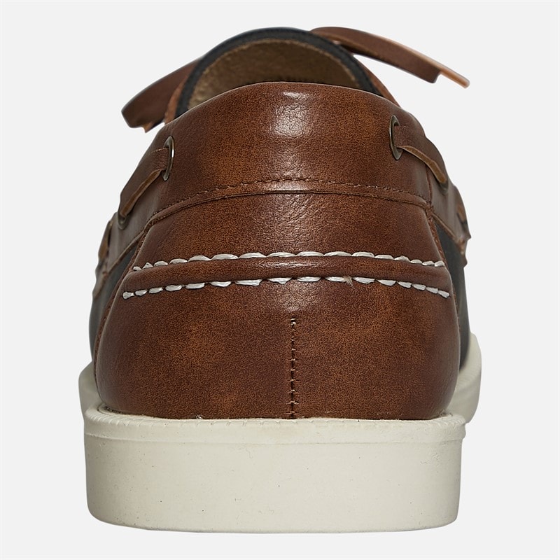 Mens Cabin Deck Shoes Navy/Tan - Image 3