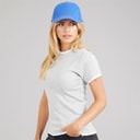 Womens Athena Double Layered T-Shirt Silver Grey Marl/White
