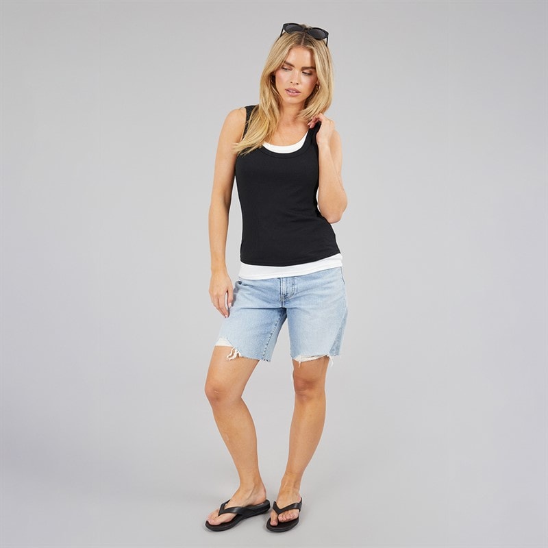 Womens Stella Vest Black/White - Image 3