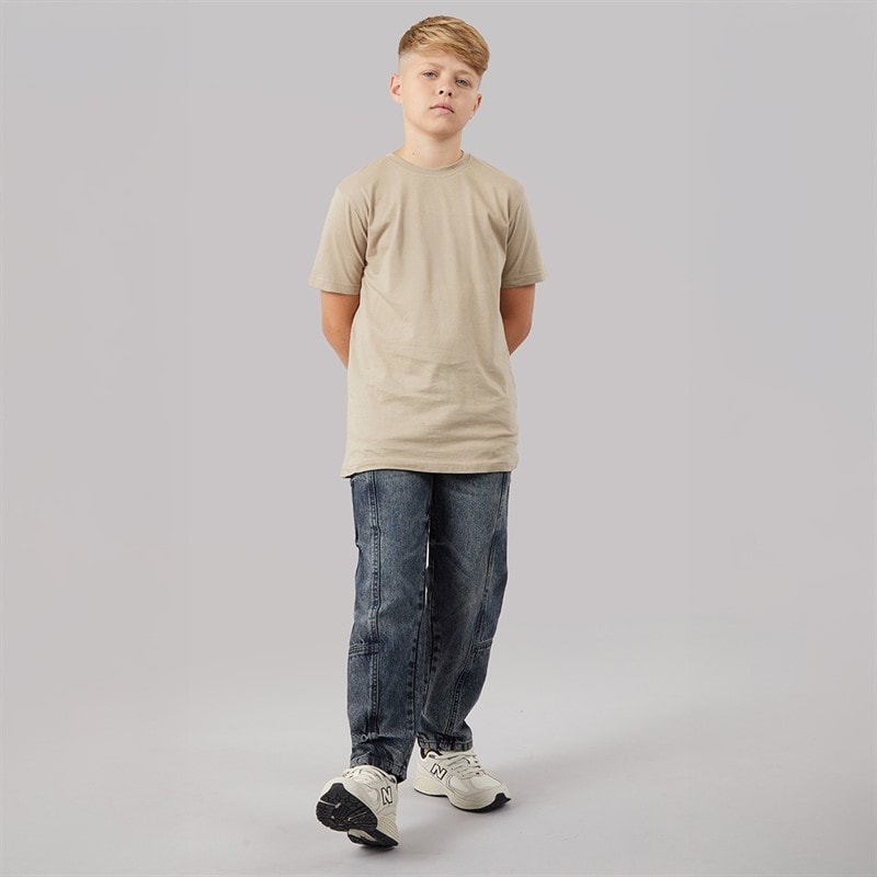 Boys Zion Loose Fit Jeans Mid Blue - Image 3