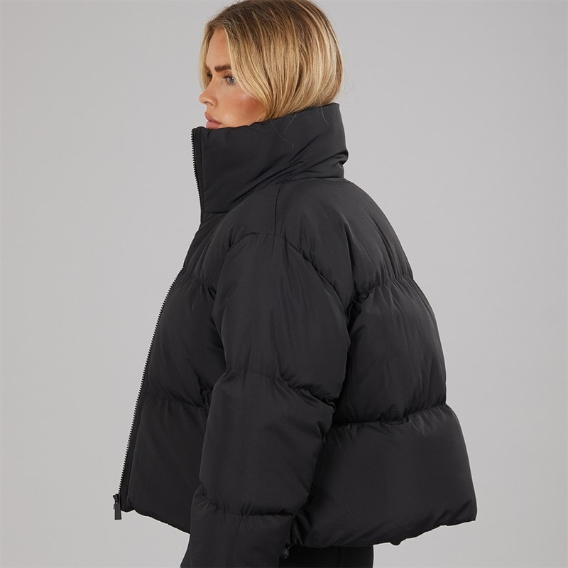 Womens Ramblin Short Puffer Jacket Black - Image 2