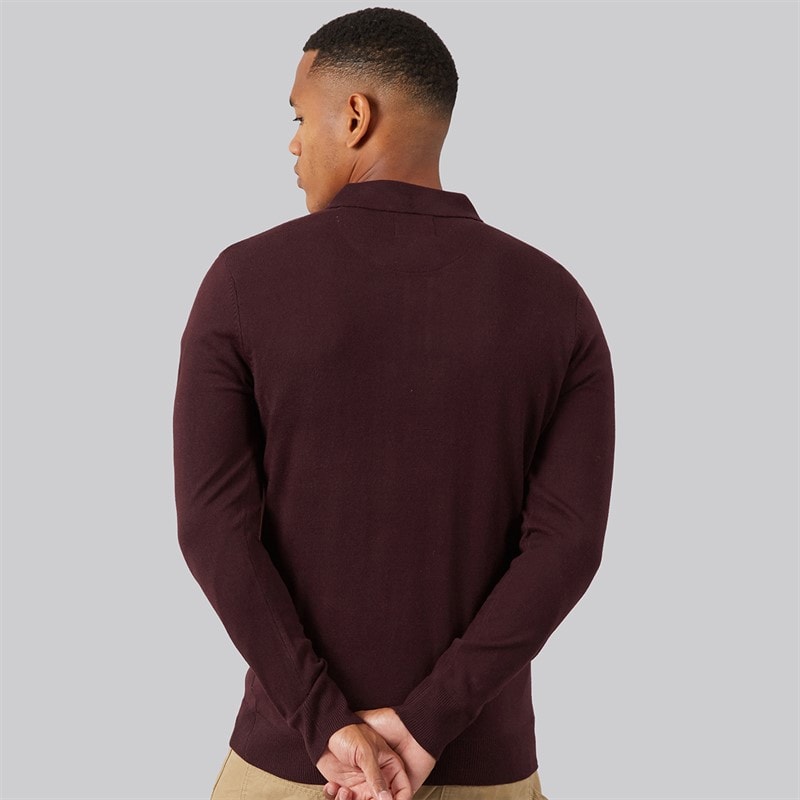 Mens Brankle Jumper Oxblood - Image 2