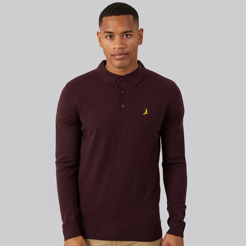 Mens Brankle Jumper Oxblood - Image 3