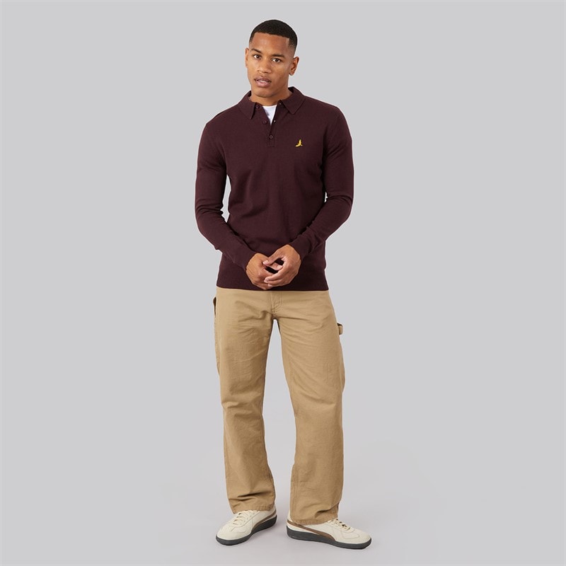 Mens Brankle Jumper Oxblood - Image 4