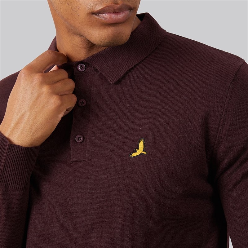 Mens Brankle Jumper Oxblood - Image 5
