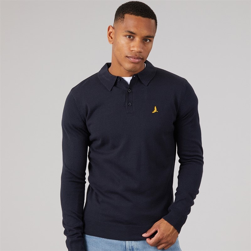 Brave Soul Mens Brankle Jumper Midnight Navy