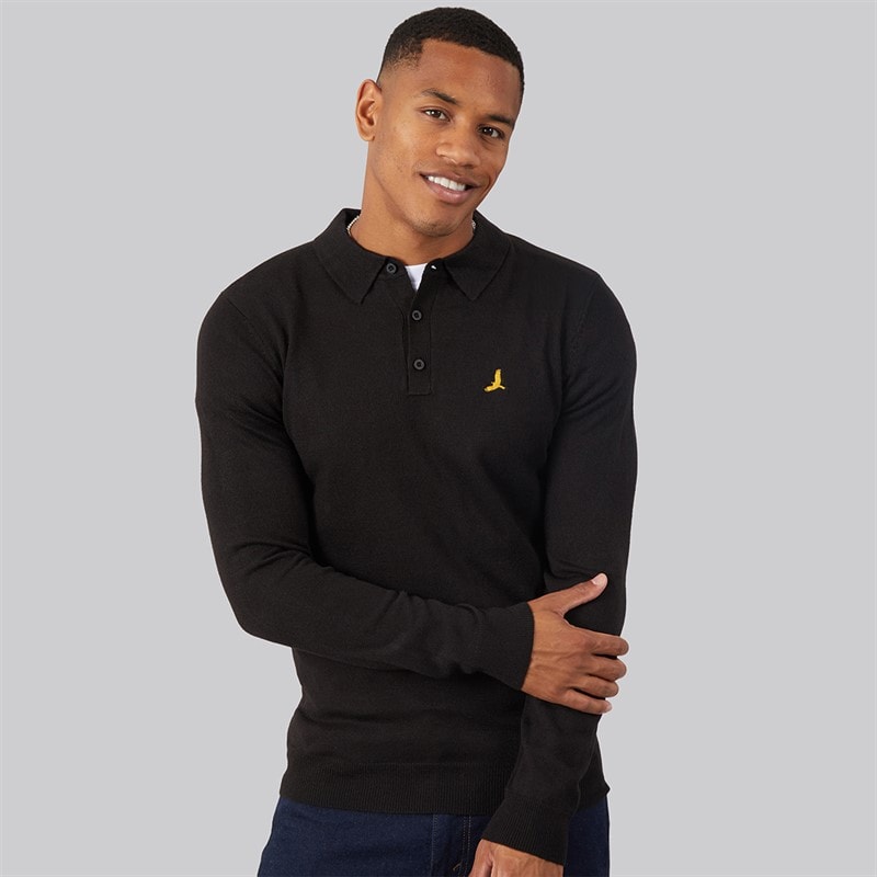 Brave Soul Mens Brankle Jumper Jet Black